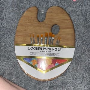wooden panting set